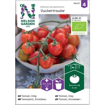 Tomat Zuckertraube Ekologisk – Budgetfavorit – tomatfrö bäst i test 2026