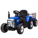Northio Blå Elbil Traktor Trailer