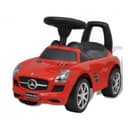 Röd Mercedes Benz Trampbil