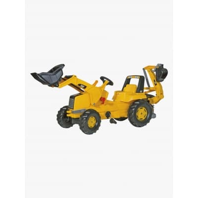 Rolly Toys Junior Traktor Cat Med Grävare – Bäst i test – trampbil bäst i test 2026