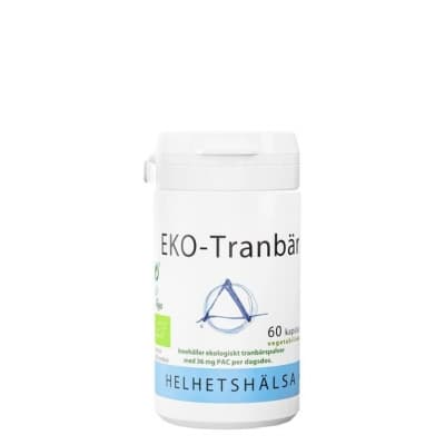 Helhetshälsa Eko-tranbär – Ekologiskt toppval – tranbärskapslar bäst i test 2026