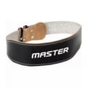 Master Fitness Träningsbälte Läder Svart