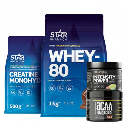 Star Nutrition Bygga Muskler-paketet – Mest mångsidiga – träningstillskott bäst i test 2026