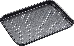 MasterClass Ugnsplåt Med Kant, Crusty Bake Plåt Med Non-stick För Kakor, Cookies, Pommes Frites och Pizza, 1 mm Tjock Kolstål, 24 x 18 cm, Grå – Bäst i test – ugnsplåt bäst i test 2026