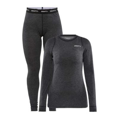 Craft Womens Core Wool Merino Set Black Melange – Bäst temperaturkontroll – underställ dam bäst i test 2026