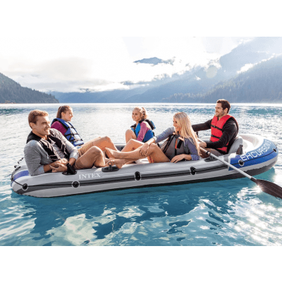 Femsitsig Uppblåsbar Båt - Intex Excursion 5 – Bäst i test – uppblåsbar båt bäst i test 2026