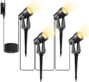 Svater 2 W LED spotlight, 4 LED landskapslampor 4x150 Lumen superljus IP65 vattentäta vägglampor säkerhetsbelysning för trädgård, gräsmatta, uteplats och gård (4-pack)