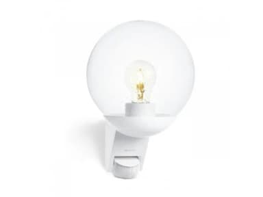 Steinel vägglampa för utomhusbruk L 585 S svart, 180° rörelsedetektor, max. 10 m räckvidd, klassiskt, handblåst glas