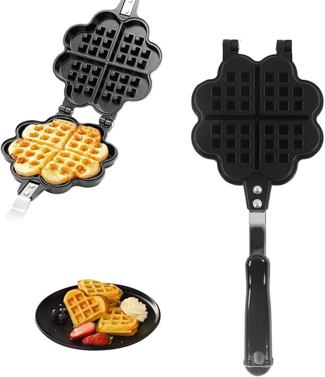 Dubbelsidig Våffeljärn med Non-Stick Beläggning, Elektrisk Våffelpanna för Hemmabruk och Frukostbakning – Bäst i test – våffeljärn bäst i test 2026