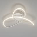 LQWELL Modern LED-taklampa, 24,5cm, klöverbladsdesign, 22W 4000K 2450LM IP44 Vattentät Tillverkad av metall + akryl för badrum sovrum vardagsrum kök källare kontor
