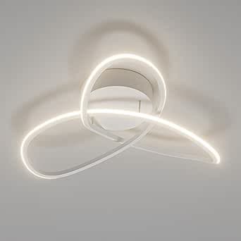 LQWELL Modern LED-taklampa, 24,5cm, klöverbladsdesign, 22W 4000K 2450LM IP44 Vattentät Tillverkad av metall + akryl för badrum sovrum vardagsrum kök källare kontor – Bäst i test – väggplafond bäst i test 2026