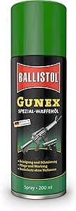 BALLISTOL 22200 GUNEX vapenolja 200 ml spray – temperaturbeständig vapenvårdsolja – rengöring, underhåll, rostskydd – Bäst i test – vapenolja bäst i test 2026