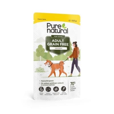 Purenatural Dog Adult Chicken 150 G – Allergisäkert val – våtfoder hund bäst i test 2026