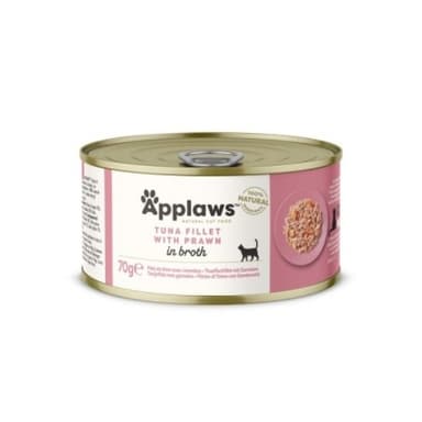 Applaws Cat Tuna Fillet & Prawn In Broth