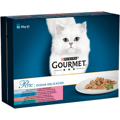 Purina Gourmet Våtfoder Sea Delicacies – Lyxigaste valet – våtfoder katt bäst i test 2026
