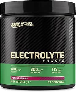 Optimum Nutrition Elektrolytpulver, Skogsbär Färdigblandad Formel, Natrium Magnesium Kalium Kosttillskott för Träning och Intensiva Pass, 264 g, 33 Portioner