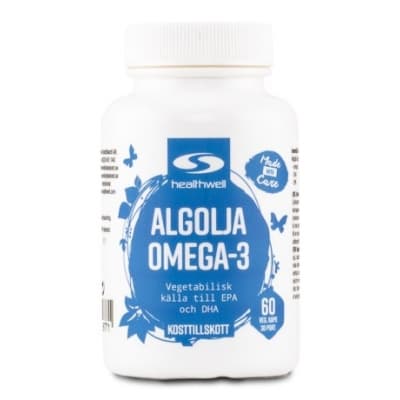 Healthwell Algolja Omega-3 – Bäst i test – vegansk omega 3 bäst i test 2026