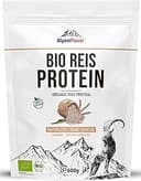 AlpenPower BIO RISPROTEIN 600 g – 100 % rent risproteinisolat utan tillsatser – högkvalitativt veganskt proteinpulver med 85 % protein – mångsidigt användbar