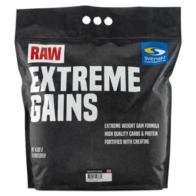 Raw Extreme Gains – Enzymboostad – vegetarisk gainer bäst i test 2026