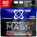 USN Hyperbolic Mass gH: Allt-i-ett mass-gainer-proteinpulver för snabb, effektiv vikt- och muskelmassökning, pre- och efter träning viktgainer komplex, choklad, 6 kg