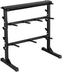 Yaheetech Hantelställ hantelstativ hantelstativ 3 nivåer upp till 300 kg stål 99,5 x 52 x 102,5 cm