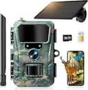WOLFANG 4G LTE Cellular Wildlife, 5 200 mAh batteri, 2 K mobil terrängkamera med APP-kontroll, super nattvision, 2,0 tum TFT-skärm, 0,2 s trigger rörelseaktiverad, IP66 vattentät