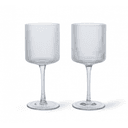 Ferm Living Vinglas Vitt Ripple 2-p Klar