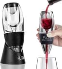 Flöde barware vinluftare | Vinluftare hällare med filter och bas | Vin luftluftluftare vinluft | rödvin karaff luftare set