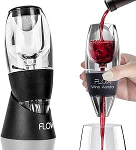Flöde barware vinluftare | Vinluftare hällare med filter och bas | Vin luftluftluftare vinluft | rödvin karaff luftare set – Bäst i test – vinluftare bäst i test 2026