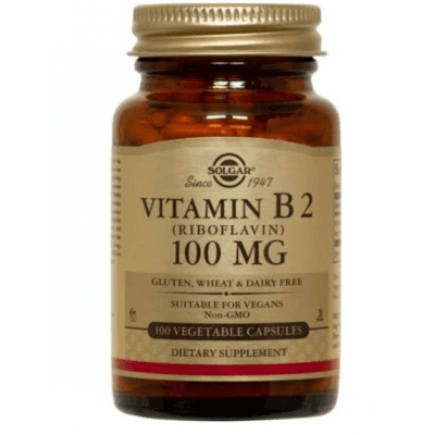 Solgar Vitamin B2 100 Mg 100 Kapslar – Veganfavorit – vitamin b2 riboflavin bäst i test 2026