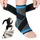 Sportfotled, 1 st justerbar ortopedisk fotled, elastiskt och andningsbart fotledsstöd, fotledsskydd för ligamentskador, ger stöd och enkel smärta