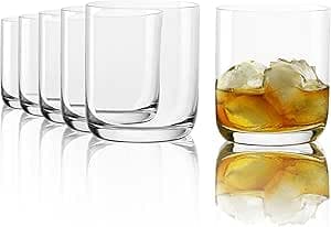 Stölzle Lausitz Whiskyglas D.O.F. Classic 6-pack 305ml – Premium Tumbler för Whisky, Bourbon & Cocktails – Kristallglas, Tål Diskmaskin – Bäst i test – whiskyglas bäst i test 2026