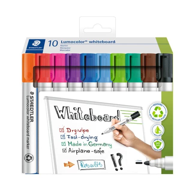 Staedtler Lumocolor 351 C10 whiteboardpenna 10-pack – Bäst doftfria – whiteboardpenna bäst i test 2026