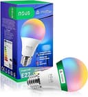 NOUS P3 Smart WIFI glödlampa RGB E27, kompatibel med Matter, Alexa, Home Assistant & Apple HomeKit, Smart Home, fjärrkontroll, LED-lampa färgförändring, RGB-glödlampa, 2,4 GHz WiFi