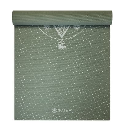 Gaiam Yogamatta 5mm Celestial Green – Snyggast utseende – yogamatta bäst i test 2026
