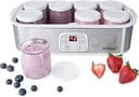 Steba Yoghurtmaker för utsökt hemmagjord yoghurt i perfekt konsistens; 8 glas-yoghurtkoppar med lock på 180 ml; 1,4 liter total volym; justerbar temperatur 20–55 °C, JM 3