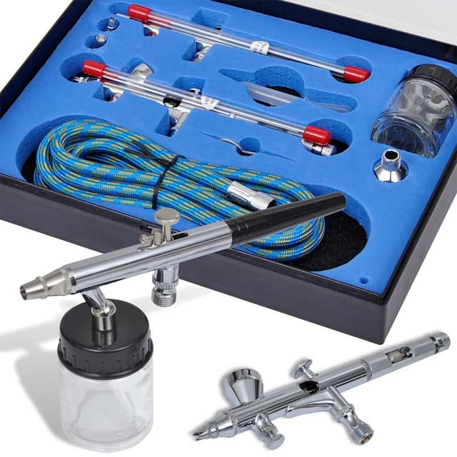 Airbrush Set med 2 sprutpistoler – Bästa mångsidiga kit – airbrush-set bäst i test 2026