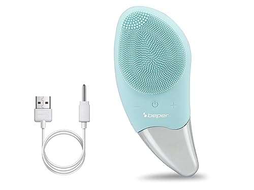 BEPER BEPER, P302VIS002 Ansiktsrengöringsborste och ögonkonturmassagerare, Vattentät, Sonisk teknik, Uppladdningsbar via USB -kabel, Autonomi 90 min, Idealisk för alla hudtyper, tiffanybla – Bäst i test – sonisk ansiktsborste bäst i test 2026