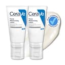 CeraVe Fuktgivande ansiktskräm för normal till torr hud, med hyaluron, niacinamid och 3 essentiella ceramider, 2 x 52 ml