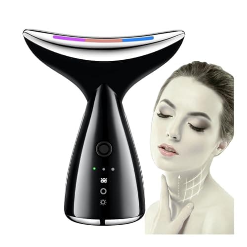 Face Device for Skin Tightening & Lifting, EMS Face Massage for Women and Men, V Shape Anti-Wrinkle Massager with 3 Modes, Intelligent Color Light, Neck Care, Warm Lift, 160° Design, Cleans Skin. – Bästa lyxval – ansiktslyft-apparat bäst i test 2026