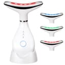 AOGOE Elektrisk Ansiktsmassageapparat, Ansikts- och Nackmassageapparat i 3 Färger, Anti-Rynkor med 45±5°C Värme och 3 Massagelägen, Ansiktsskulptör för Hudåtstramande och Lyftande Anti-Agingapparat