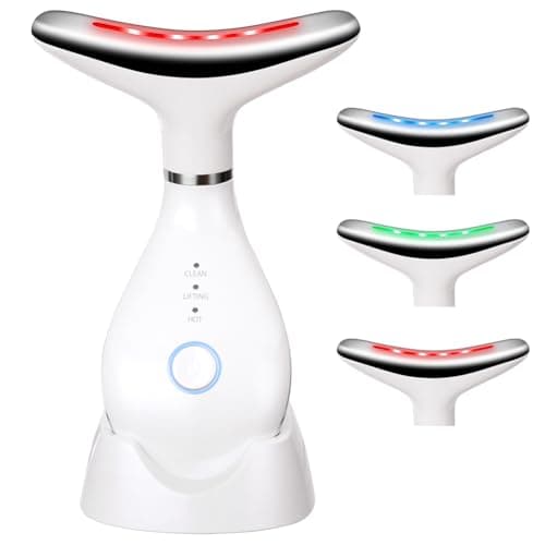 AOGOE Elektrisk Ansiktsmassageapparat, Ansikts- och Nackmassageapparat i 3 Färger, Anti-Rynkor med 45±5°C Värme och 3 Massagelägen, Ansiktsskulptör för Hudåtstramande och Lyftande Anti-Agingapparat – Bäst i test – ansiktsmaskin bäst i test 2026