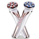 JMFBeauty rf_ems_apparat ansikte 1 MHz ansiktsmassageapparat uppladdningsbar BIO-ljus 4 färger ansiktsmassageapparat mot rynkor hemma ultraljudsanordning massageapparat