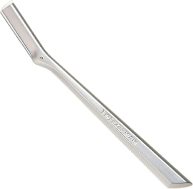 TWEEZERMAN Rakapparat för ansiktshår (exakt borttagning, hårborttagning, med rakblad, rostfritt stål), silver