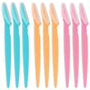 Sularpek 9 st ögonbrynsrakhyvlar för kvinnor, ansiktshårborttagare och trimmer, exfolierande dermaplaneringsverktyg för kvinnor och män, med lock ögonbrynsformare, för rakning ögonbryn ansiktsluzz