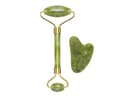 BEPER C301ABE101 Jade Roller & Gua Sha Stone, Jade Roller & Gua Sha Massage Tool, Ansikts- och kroppsmassage, Avslappnande, Omformning & Anti-aging