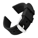 Archer Watch Straps - Klockarmband i Mjukt silikon med Snabbkoppling (Svart, 20mm)