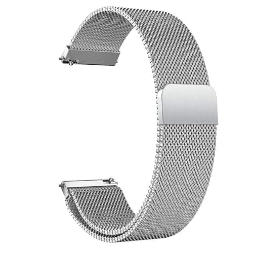 LYYLTX klockarmband i rostfritt stål, metall, ersättningsarmband, magnetlås, smartklocka, klockor, ersättningsband för kvinnor och män, 14 mm, 16 mm, 18 mm, 20 mm, 22 mm, 24 mm, silver, 14mm – armband till smartklocka bäst i test 2026