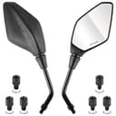 Evermotor Universal motorcykel backspegel spegel set E-testad 2 x M10 högergänga, 2 x M8 högergänga 1 x M10 vänstergänga, 1 x M8 vänstergänga fyrhjuling moped ATV