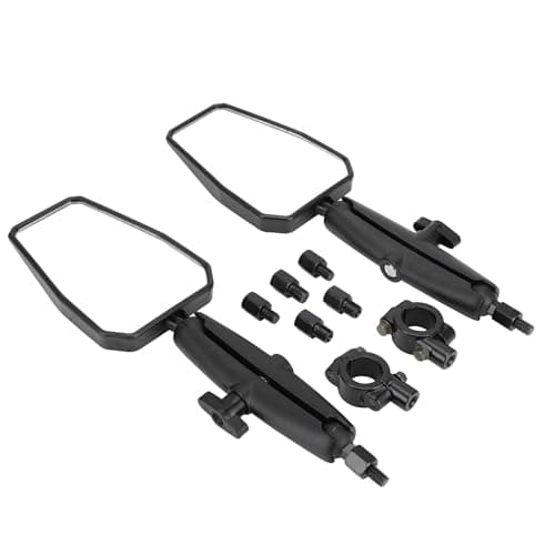 Universella motorcykelspeglar, 1 par 360° justerbara sidospeglar, sidospeglar för styre aluminiumlegering för dirtbike fyrhjuling ATV – atv backspegel bäst i test 2026